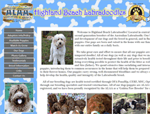 Tablet Screenshot of highlandbeachlabradoodles.com